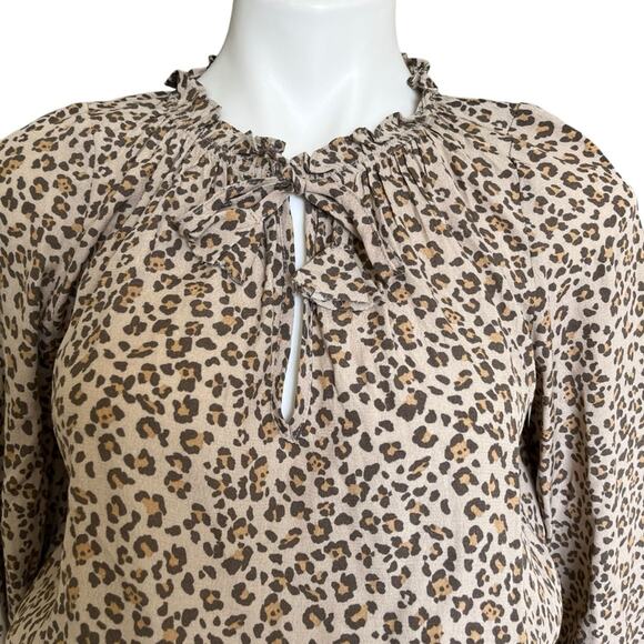 Skylar + Madison leopard print tiered mini dress size medium - Picture 6 of 14